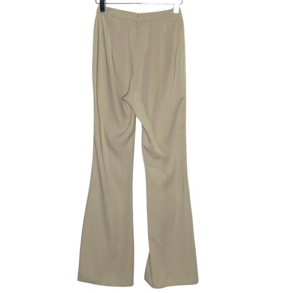 AQ/AQ 6L Long Womens Split Hem January Trouser Beige Front Split Wide Leg - Picture 2 of 9